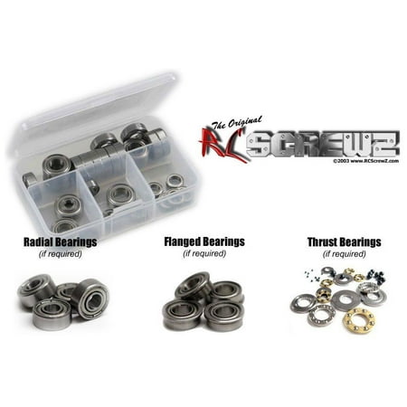 Associated Wheel - RC Screwz Metal Shielded Bearing Kit for Associated RC10B64D 1/10th 4wd #ass079b