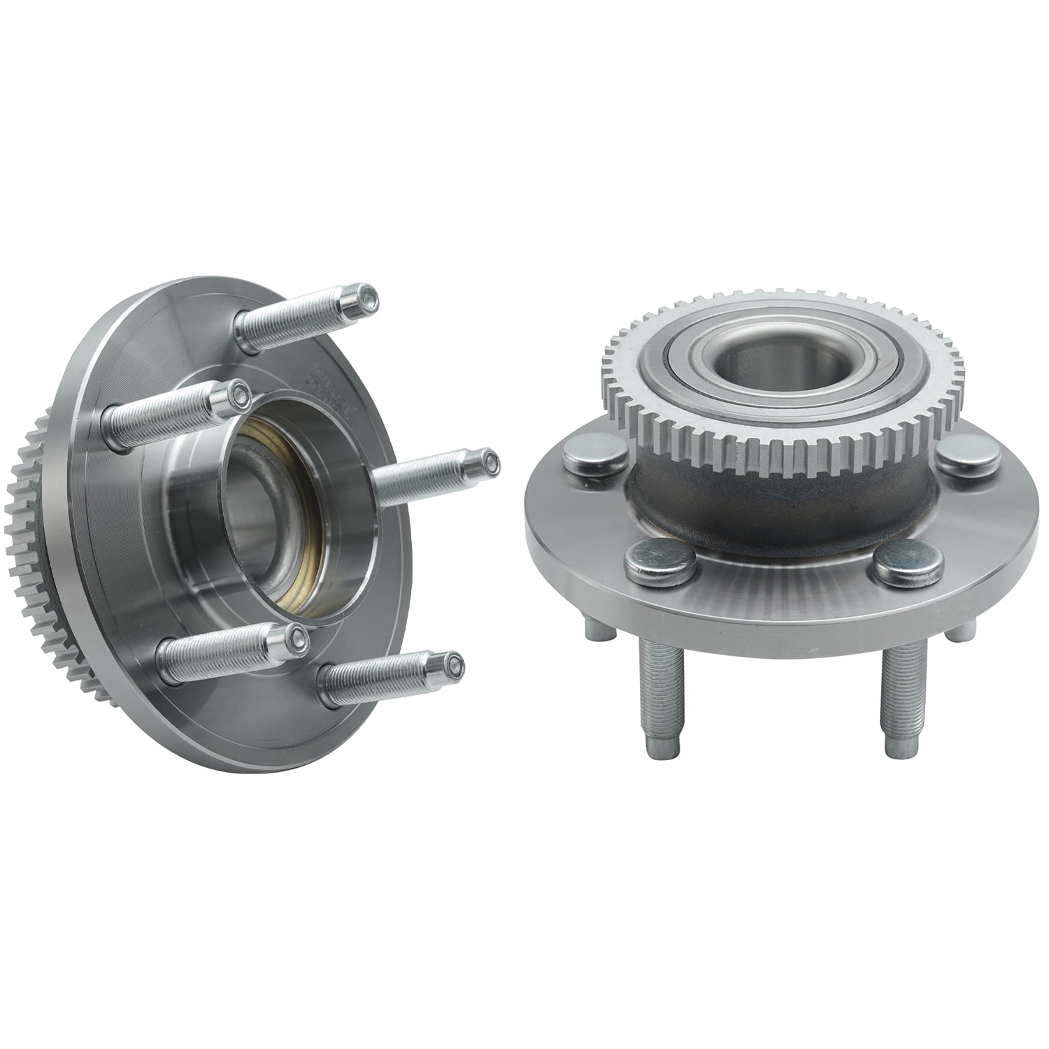 Detroit Axle - 2 Front Wheel Bearing Hubs for 2005-2014 Ford Mustang, Replacement 2006 2007 2008 2009 2010 2011 2012 2013 Mustang Wheel Bearing & Hubs Assembly 5 Lugs w/ABS