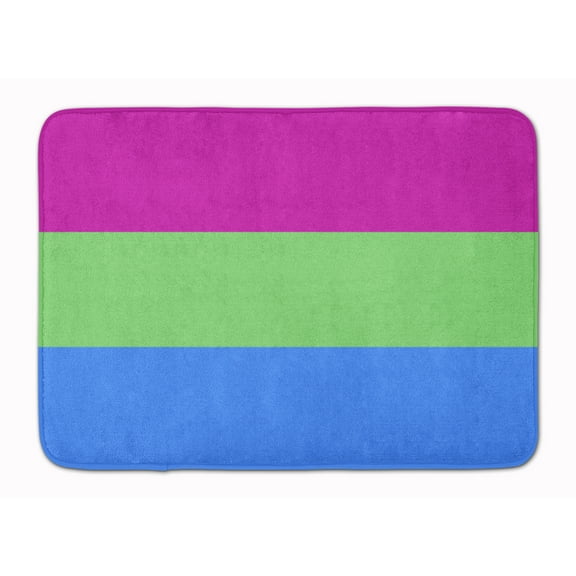 Polisexual Pride Machine Washable Memory Foam Mat
