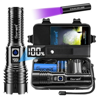 Maglite LED Flashlight, 3 D Cell, Black Aluminum, Batteries Not