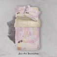 thumbnail image 3 of 3D Cartoon Girl Forest Pink Quilt Cover Set Bedding Set Duvet Cover Pillowcases, 3 of 3