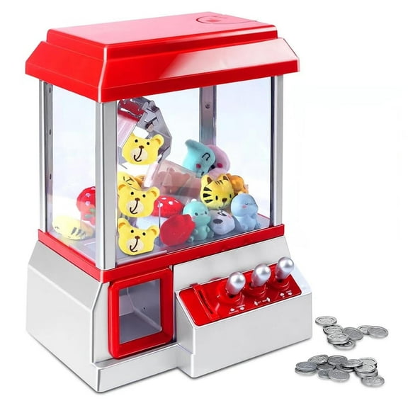 Claw Machine Arcade Toy, Mini Candy Dispenser Vending Game for Kids, Funny Claw Machine Christmas Gifts for Kids Ages 3 