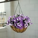 thumbnail image 4 of Protección Artificial 5 Tenedores Tricolor Violeta Flores Artificiales de Seda Decorativas para Exteriores, 4 of 6
