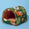 thumbnail image 3 of vnanda Comfortable Pet Bed Hamster Nest Anti-deform Comfortable Bite-resistant Pet Space Soft House for Small Pets Autumn Winter Cozy Bed for Good, 3 of 8