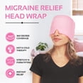 thumbnail image 3 of All Sett Health Migraine Headache Relief Cap | One Size - Pink, 3 of 7