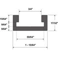 thumbnail image 2 of POWERTEC 32-inch Aluminum Miter T-Track with Miter T-Bar  (71568), 2 of 8