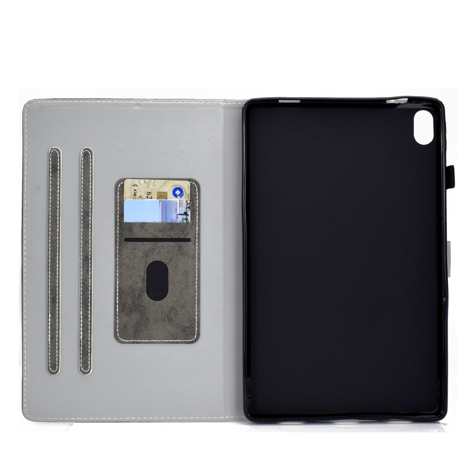Dteck for New iPad 10th Generation Case 10.9 Inch 2022, Premium Leather Business Folio Stand Cover with Built-in Apple Pencil Holder - Auto Wake/Sleep and Multiple Viewing Angles, Gray