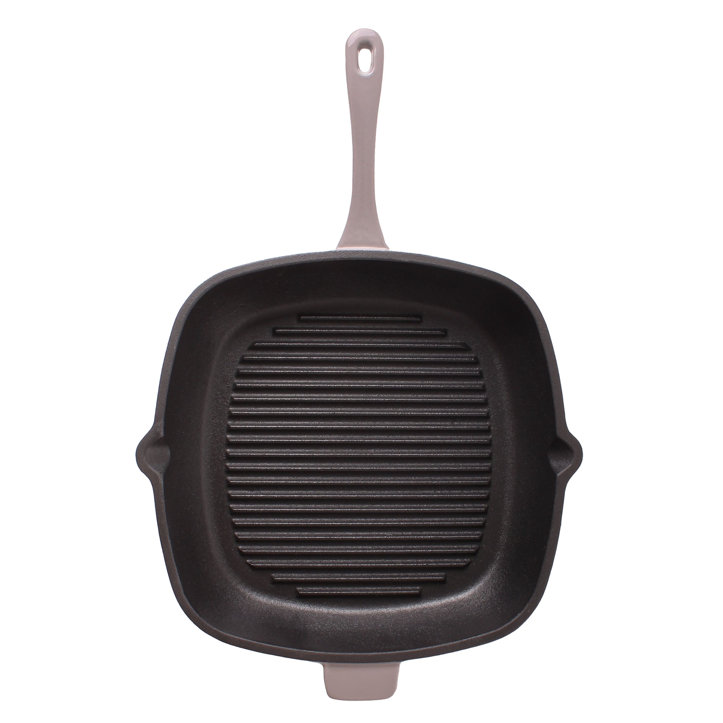 BergHOFF Neo 2pc Cast Iron 11" Grill Pan with Steak Press, Oyster