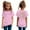 Pink, variant on Girls Tops Size 14-16 Partygirls Tops Size 8-10 Trendy Summer Kids Girl's Graphic Letter Print Tee Shirt Round Neck Short Sleeve T Shirts Summer Cute Trendy Tops