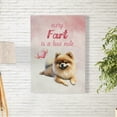 thumbnail image 2 of Every Fart is Love Note Pomeranian Guilty Face Happy Valentine's Vertical Matte Canvas Poster Pom Dog Lover Gifts Wall Art Home Decor - 01016, 2 of 5