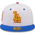 thumbnail image 2 of Men's New Era White/Royal Los Angeles Dodgers 75th World Series Cherry Lolli 59FIFTY Fitted Hat, 2 of 6