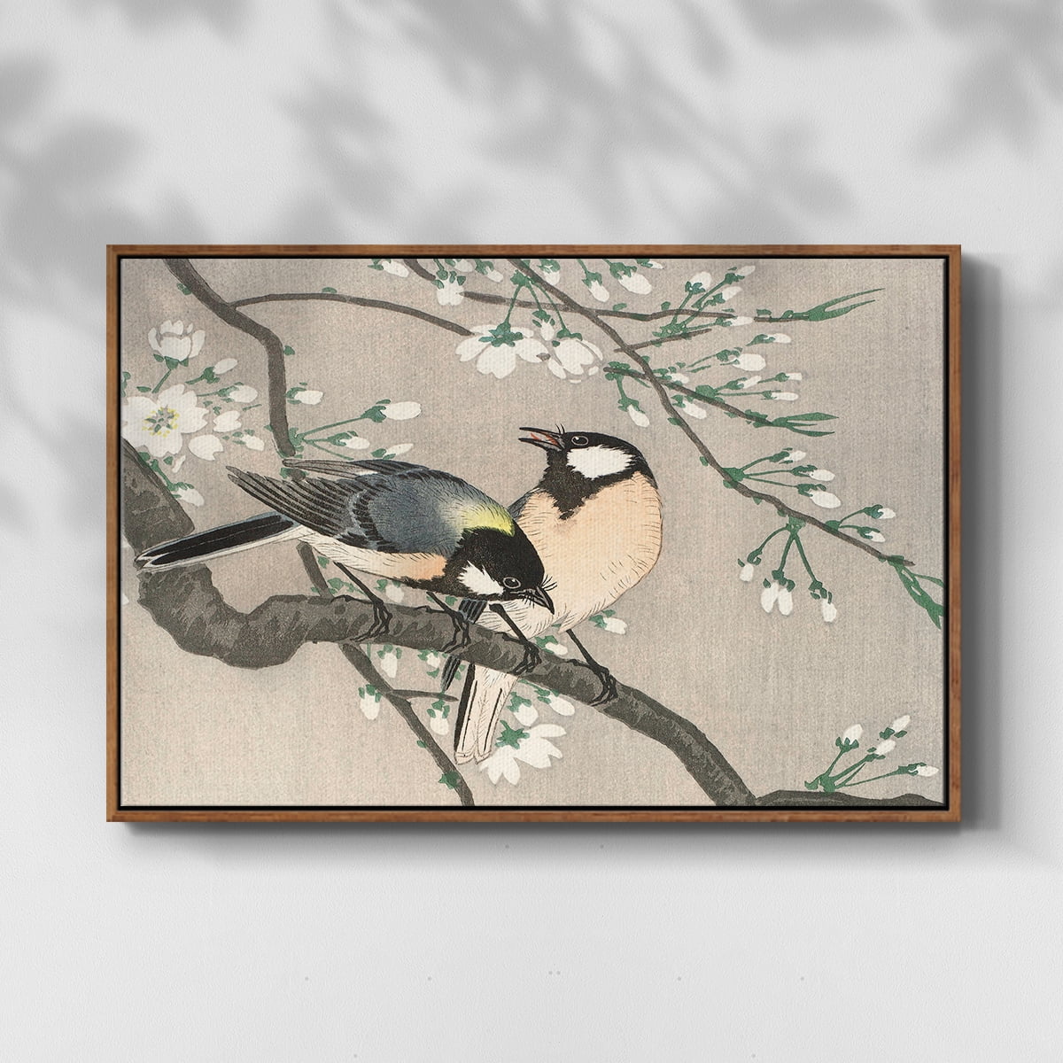Vintage Landscape-CCXCVII By Wexford Home Framed in Walnut Wood Gallery Wrapped Canvas 25 in. x 37 in.