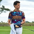thumbnail image 3 of Saiise Sml Jeffy Y Mens Golf Shirt Moisture Wicking Dry Fit Mens Polo Shirts Dry Fit Performance Men's Golf Shirts Regular Fit Fashion Print, 3 of 7