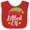 Red and White, variant on Inktastic Christmas Littlest Elf Holiday Boys or Girls Baby Bib