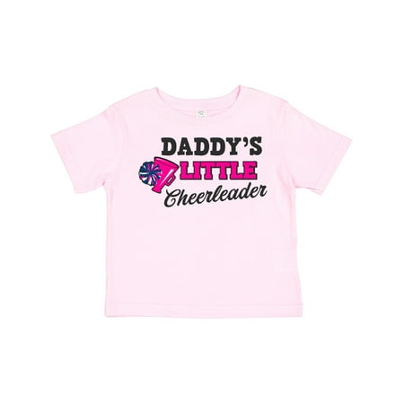 

Inktastic Daddy s Little Cheerleader with Megaphone and Pom Poms Gift Toddler Toddler Girl T-Shirt