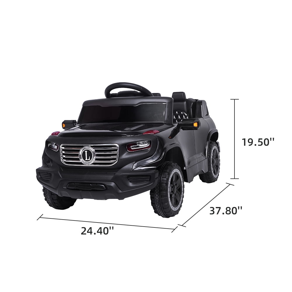 Kepooman 6V Kids Adjustable Electric Ride On Truck Car with 2.4G Remote Control for Children, Black Kepooman 6V Kids Adjustable Electric Ride On Truck Car with 2.4G Remote Control for Children, Black