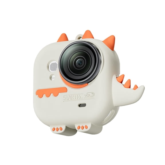 Silicone Protective Case for Insta360 GO Ultra with Anti-Shock Design and Lanyard, Cute Kaka Dragon Soft Cover