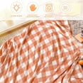 thumbnail image 5 of Buffalo Plaid Throw Blanket Orange Check Blanket Soft Warm Lightweight Buffalo Plaid Blankets and Throws Winter Fuzzy Flannel Throw Blanket for Home Sofa Couch Bed Car, 50 x 60 Inch, 5 of 6