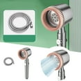 thumbnail image 1 of High Pressure Water Pipe Nozzle Brush Shower Head with Iondrops Filtered Technology for Clean and Refreshing Experience, 1 of 4