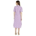 thumbnail image 4 of Phagun Printed Cotton Dress W/ Pockets Mandarin CollarAsymmetrical Knee Length Dress For Women, 4 of 7