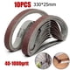 thumbnail image 3 of 10pcs 25x330mm Alúmina Cinturón de lijado 40-1000 Gritados y pulido for molinillo de ángulo Discos de lijado, 3 of 4