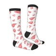 thumbnail image 3 of Balery Pink Hearts Fun Novelty Socks Men'S Women'S Crew Socks Funny Crazy Novelty Socks Quirky And Cool Socks, 3 of 9