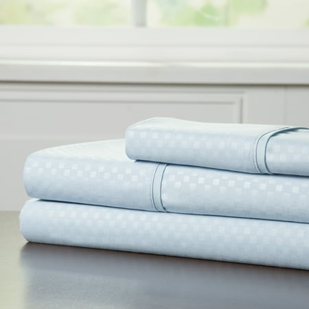 Sheet Set Champagne - Brushed Microfiber Sheets Set- 3 Piece Bed Linens by Somerset Home (Blue, Twin)