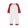 thumbnail image 6 of Elippeo Family Matching Christmas Pajamas, Baby Romper/Deer Print Long Sleeve Tops and Colorful Light String Print Pants Sleepwear Set, 6 of 10