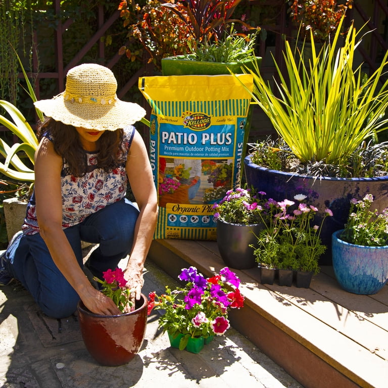 Kellogg Garden Organics-1.5 cu. ft. Patio Plus Premium Outdoor Potting Mix
