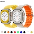 thumbnail image 2 of Correa Ocean para Apple watch band 49mm 45mm 44mm 40mm 41mm 42mm 49 45 mm correa de silicona pulsera iWatch Ultra series 7 6 3 se 8 Dengxun unisex, 2 of 2