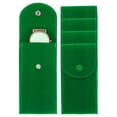 thumbnail image 1 of Uxcell 4 Pcs Bolsa de Reloj de Terciopelo, Funda de Viaje para Reloj Portátil, Bolsa de Almacenamiento Suave con Botón a Presión y Almohadilla Interior para Hombres y Mujeres, Regalo, Verde, 1 of 6