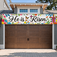 thumbnail image 6 of Floral Design Easter Themed Banner with Cross and Butterflies Background Decoration Party Supplies for Easter Celebrations Church Events Family Gatherings and Religious Parties, 6 of 7