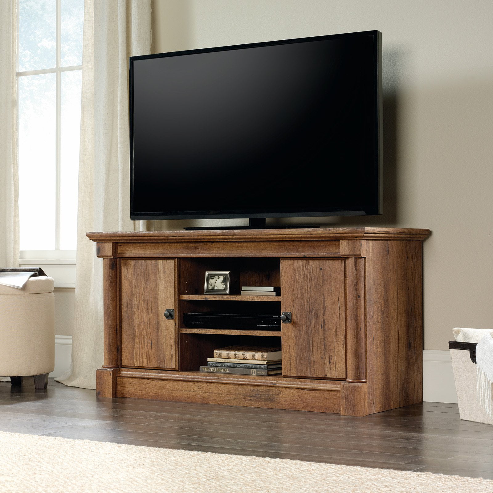 Sauder Palladia Panel Tv Stand For Tvs Up To 50 Vintage