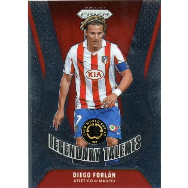 Tarjeta coleccionable Panini Prizm Club World Cup Diego Forlan 2025