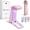 B-Pink, variant on MelodySusie Mini Handheld UV Light for Gel Nails with Stand, P-ART01R Portable Cordless UV Nail Lamp with LCD Display, Purple
