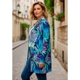 thumbnail image 3 of Roaman's Women's Plus Size Ultrasmooth Fabric Long Sleeve Cardigan, 3 of 6