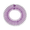 thumbnail image 1 of Full Circular Tooth Interlocking Stretch Comb Flexible Crystal Full Circular Rhinestone Circle Combs Hairband Holder Head Band Banquet Hairstyling Purple, 1 of 5