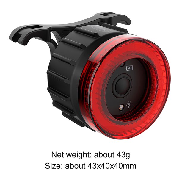 Luz de freno inteligente para bicicleta, luz trasera inteligente para bicicleta de 60LM, accesorios para ciclismo Sywqhk Accesorios para bicicletas