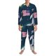 thumbnail image 3 of Fotbe Astronaut With USA Flag Pijama de Hombre con Estampado de Manga Larga, Conjunto de 2 Piezas, Ropa de Dormir Suave y Cómoda con Bolsillos-Small, 3 of 7