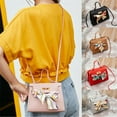 thumbnail image 4 of Women PU Leather Crossbody Shoulder Bag Elegant Silk Scarf Envelope Crossbody Messenger Mini Purse Handbag, 4 of 8