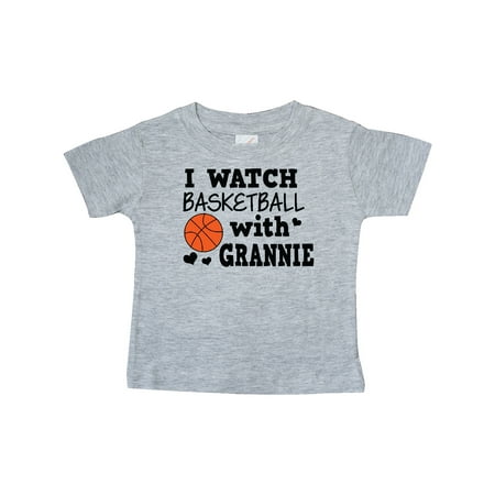 

Inktastic I Watch Basketball with Grannie Gift Baby Boy T-Shirt
