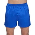 thumbnail image 1 of Intimo Boxeurs Classiques en Soie pour Hommes, Bleu Royal, Large, 1 of 4