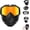 Gold, variant on Detachable Full Face Goggle Mask for Riding and Cutting,Mask with Detachable Goggles, Motorcycle Helmet Riding Goggles Glasses with Removable Face Mask
