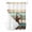 Bronze Brown, variant on No Hook Shower Curtain, Texas Star Small Shower Curtains with Snap in Liner, Teal Brown Stars Vintage Wooden Waterproof Washable Fabric Bathroom Curtain Sets, 36"W x 78"L