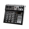 thumbnail image 4 of audio mixer,portable dj audio mixer sound board console,4 channel stereo digital sound mixing console,professional audio mixer sound board console,gaming podcast dj studio sound CUTICAT mezclador de audio, 4 of 8