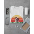 thumbnail image 3 of California Bear With Gradient Sun Background, Medium Front Graphic Men T-Shirt, Male Large, 3 of 4