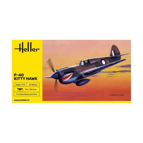 Heller Models P-40 Kitty Hawk New