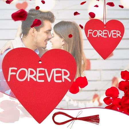 

Valentine s Day Pendant Home Decoration Accessories Wooden Crafts Creative Love Pendant