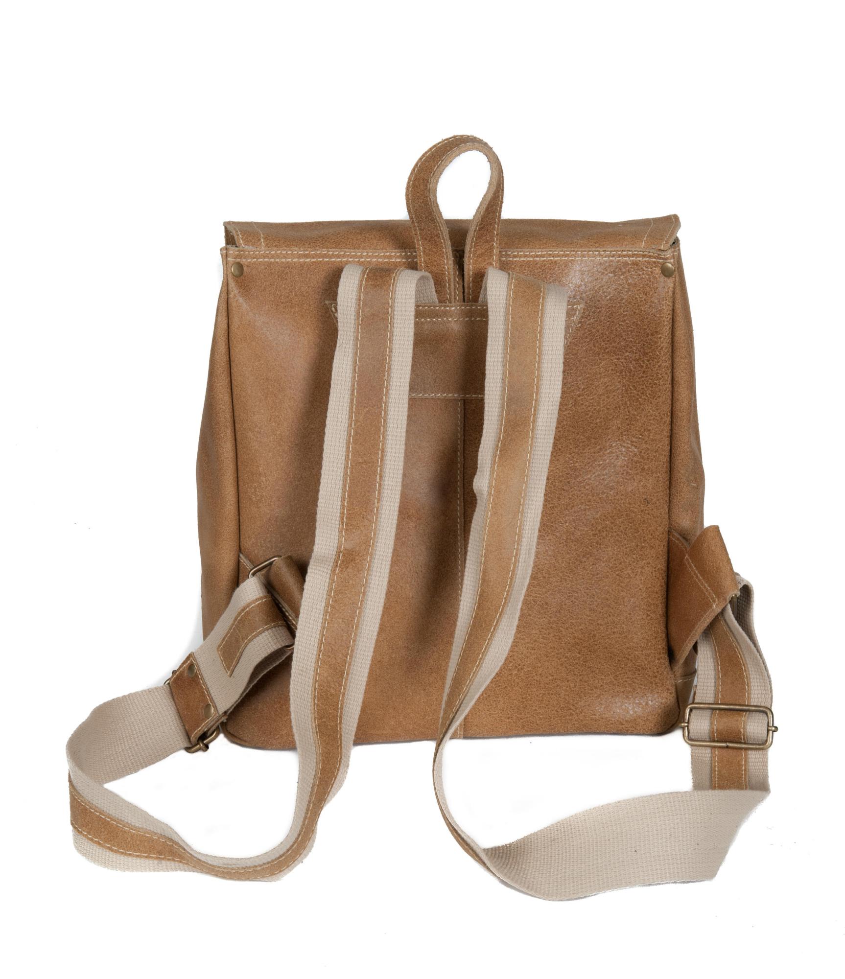 David King & Co. Distressed Leather Laptop Backpack - image 3 of 4