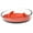 Orange, variant on Pet Life ® 'Cirlicue' Shark Fin Shaped Modern Slow Feeding Pet Bowl